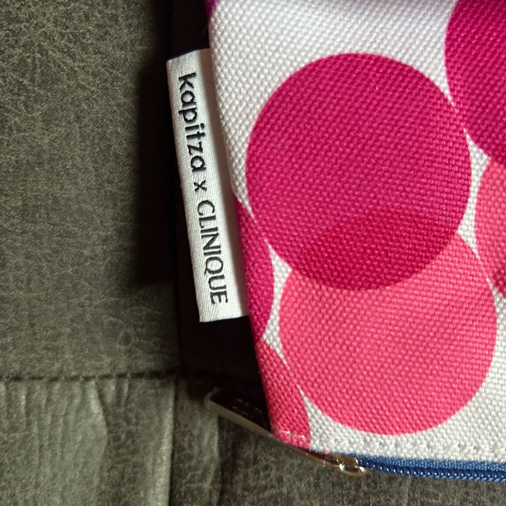 NEW Lot of 3 Kapitza x Clinique Makeup Travel Bags Pouches Colorful Geometric - Picture 8 of 11